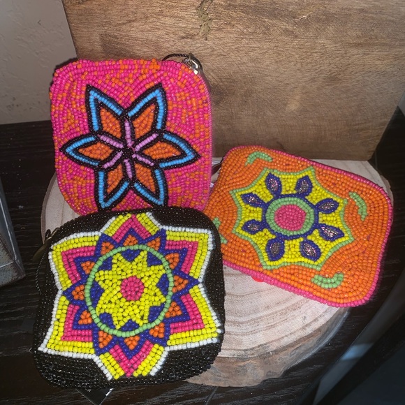 The Bronze Monkey Handbags - Beaded Coin Purse